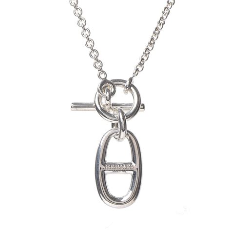 hermes chaine d'ancre long necklace|hermes chaine d'ancre necklace silver.